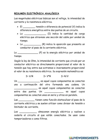 Electrónica analógica