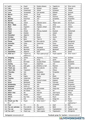 5th grade - unit 7 - party time - vocabulary - quiz 2
