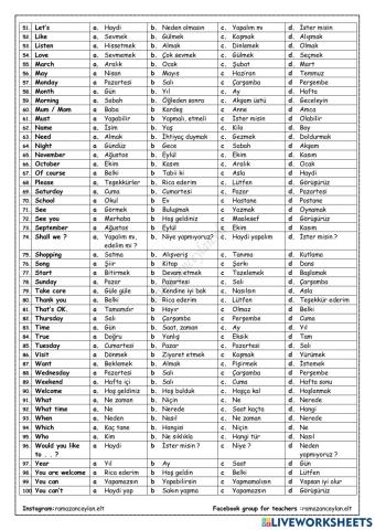 5th grade - unit 7 - party time - vocabulary - quiz 2