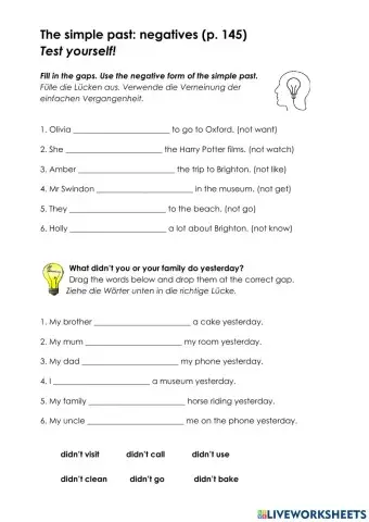 E5-U5-simple past:negatives