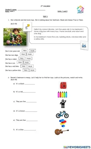 Test 1 - 2nd children - 2021