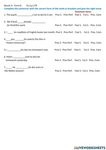 Nesvit A. 6th form Ex.3,p.179