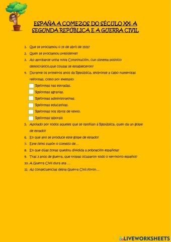Segunda república e guerra civil