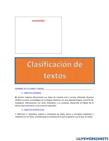 3° - 1clasificación de los textos - 1