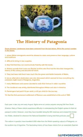 Thw Welsh Settlement in Patagonia