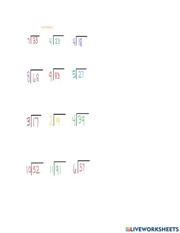 Division con residuo