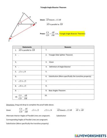 Triangle Angle Bisector Proof