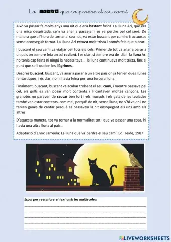 La lluna que va perdre el seu camí