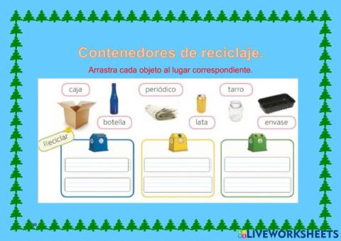 Contenedores de reciclaje