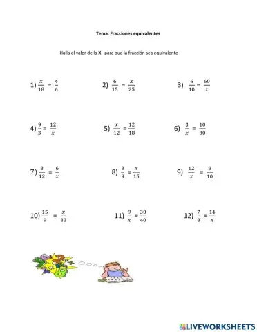 Fracciones equivalentes