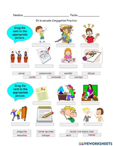 Education Conjugation Practice 1