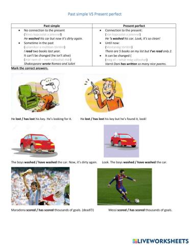 Present perfect or past simple