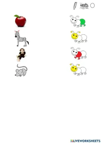 Raupe A-Wörter Kreis