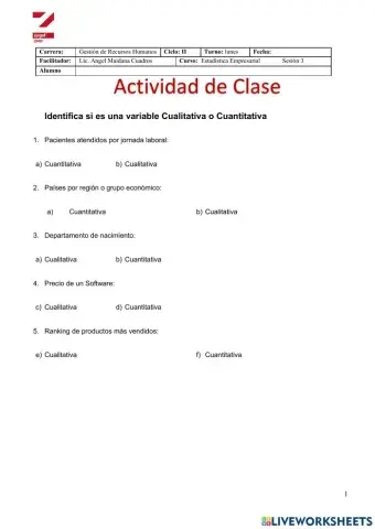 Variables Estadísticas 1
