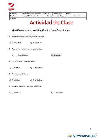 Variables Estadísticas 1