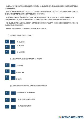 COMPRENSIÓN LECTORA