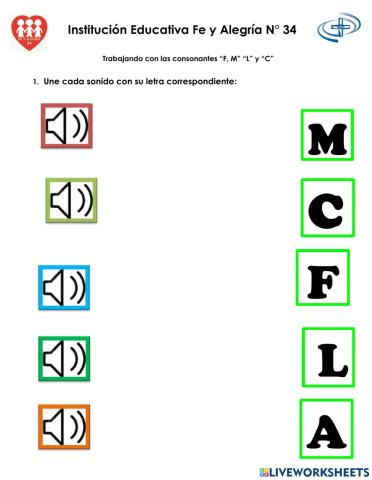 Consonantes M,L,F,C