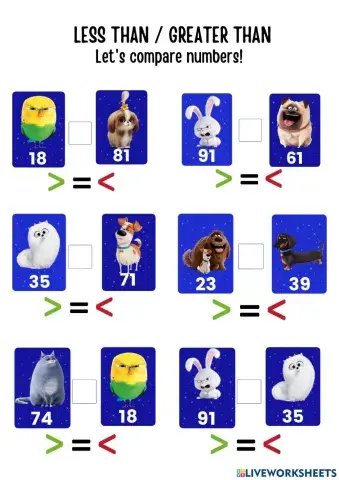 Less than- Greater Than