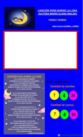 Poesía para bañar la luna- VERBOS