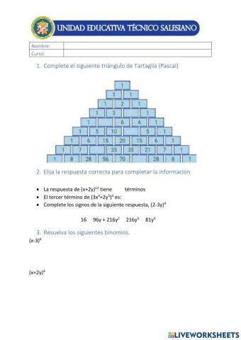Binomio de Newton