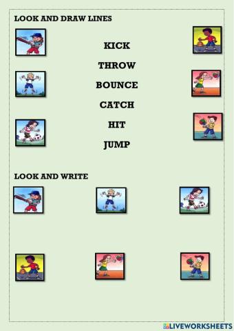 Look and Draw Lines-Look and Write