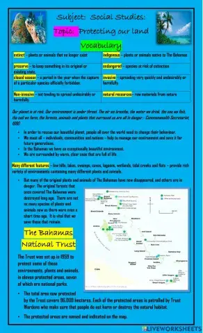 Protecting our land: Notes