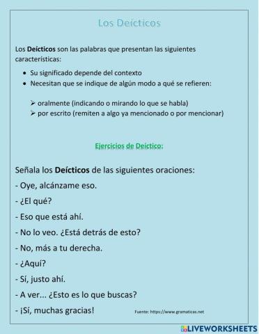 Deícticos