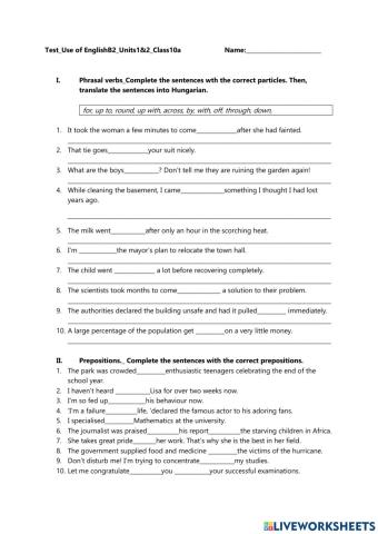 Use of EnglishB2-U1-2