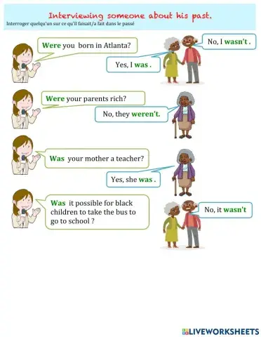 Asking a question with was or were