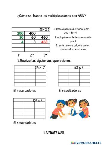 Multiplicación ABN 9