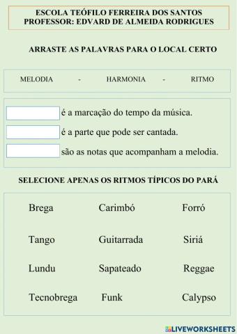 Elementos da música