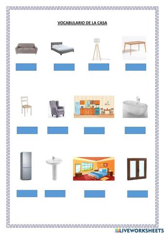 Vocabulario de la casa