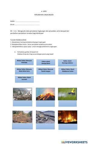 LKPD perubahan Lingkungan