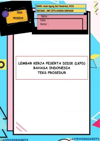 LKPD teks prosedur kelas 7