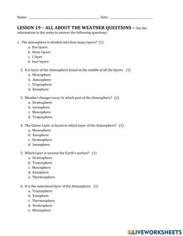 All About The Weather