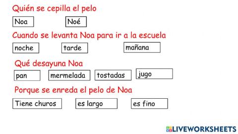 Noa evaluación