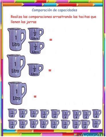 Comparación de capacidades