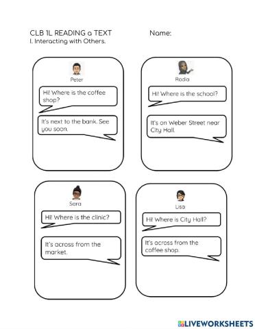 CLB 1L Reading a Text