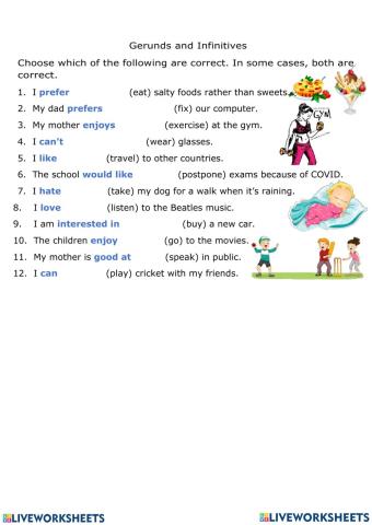 Infinitives and Gerunds