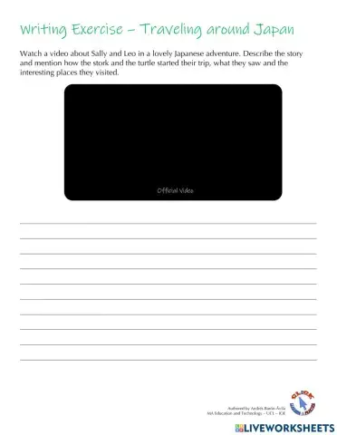 Writing Ex. - Traveling around Japan