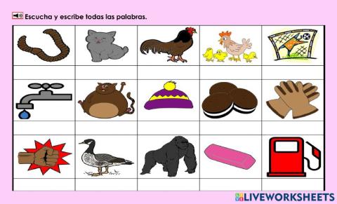 Gg1: Escribe toda la palabra.