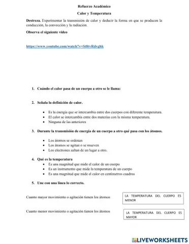 Calor y temperatura