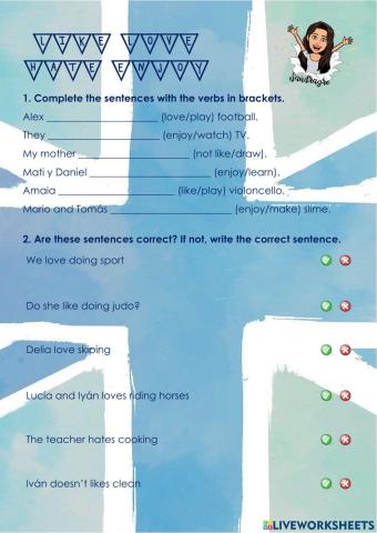 Like, love, hate and enjoy