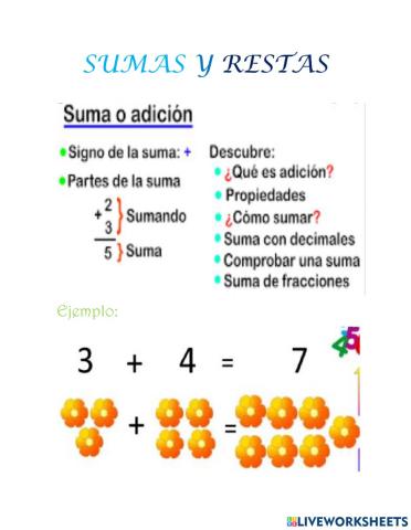 Sumas y Restas