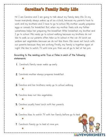 Carolina's Family Daily Life