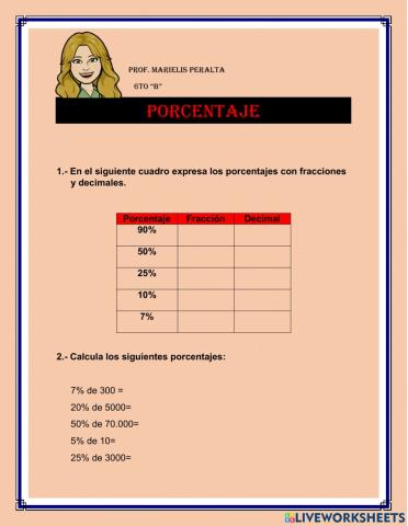 Porcentajes