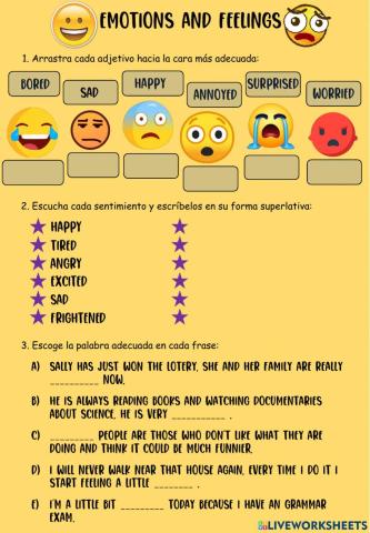 Emotions and feelings