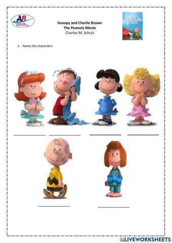 Snoopy and Charlie Brown - Name the Characters