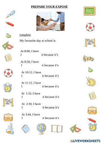 prépare ton exposé oral