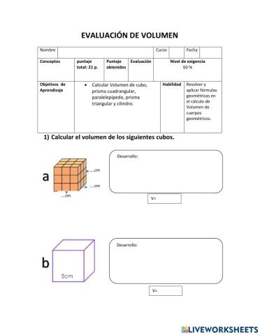 Volumen de cuerpos geométricos